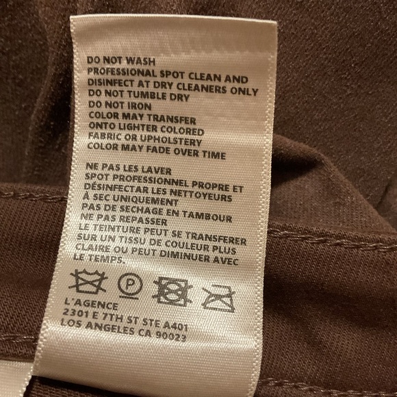 L’ Agence Margot Skinny Jeans Brown High Rise - Picture 12 of 12